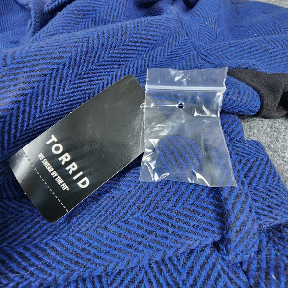 Torrid Disney Her Universe Mary Poppins Cosplay Coat Plus Size 3‎ 3XL Blue Tweed - Picture 13 of 15